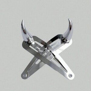 Demon horn hair clips